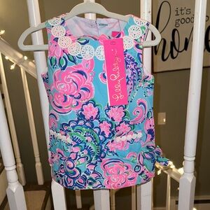 Lilly Pulitzer Colorful Sleeveless Top in Pink and Blue